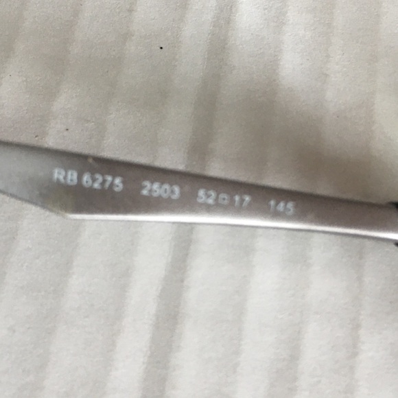 Ray-Ban Black and Silver Eyeglasses Frames Only XXL - Picture 8 of 11